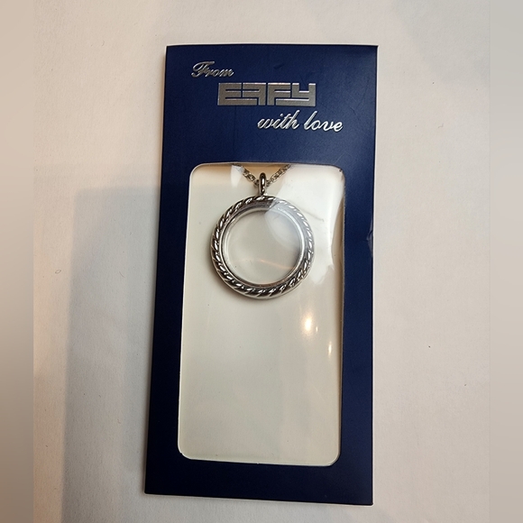 New Effy Necklace Silver Pendant Necklace Gift Anniversary Girlfiends - Picture 2 of 4